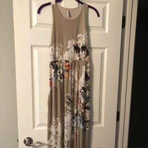 Silk maxi dress